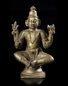A GILT NEPALESE BRONZE FIGURE, EARLY 20TH CENTURY