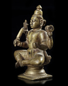 A GILT NEPALESE BRONZE FIGURE, EARLY 20TH CENTURY