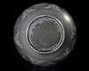 AN INDIAN SILVER-INLAID ALLOY BIDRI FLASK (SURAHI), DECCAN, 20TH CENTURY