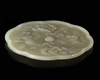 A CHINESE JADE CARVED MIRROR, 20TH CENTURY