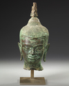A BRONZE HEAD OF BUDDHA, THAILAND, CIRCA 1500