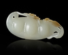 A CHINESE JADE BEAN PENDANT, 20TH CENTURY