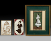 THREE PERSIAN MINIATURES,  20TH CENTURY