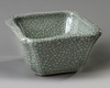 A CHINESE GEYAO SQUARE BRUSH WASHER, QING DYNASTY (1644-1912)