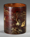 A CHINESE BAMBOO BRUSH POT, 20TH CENTURY