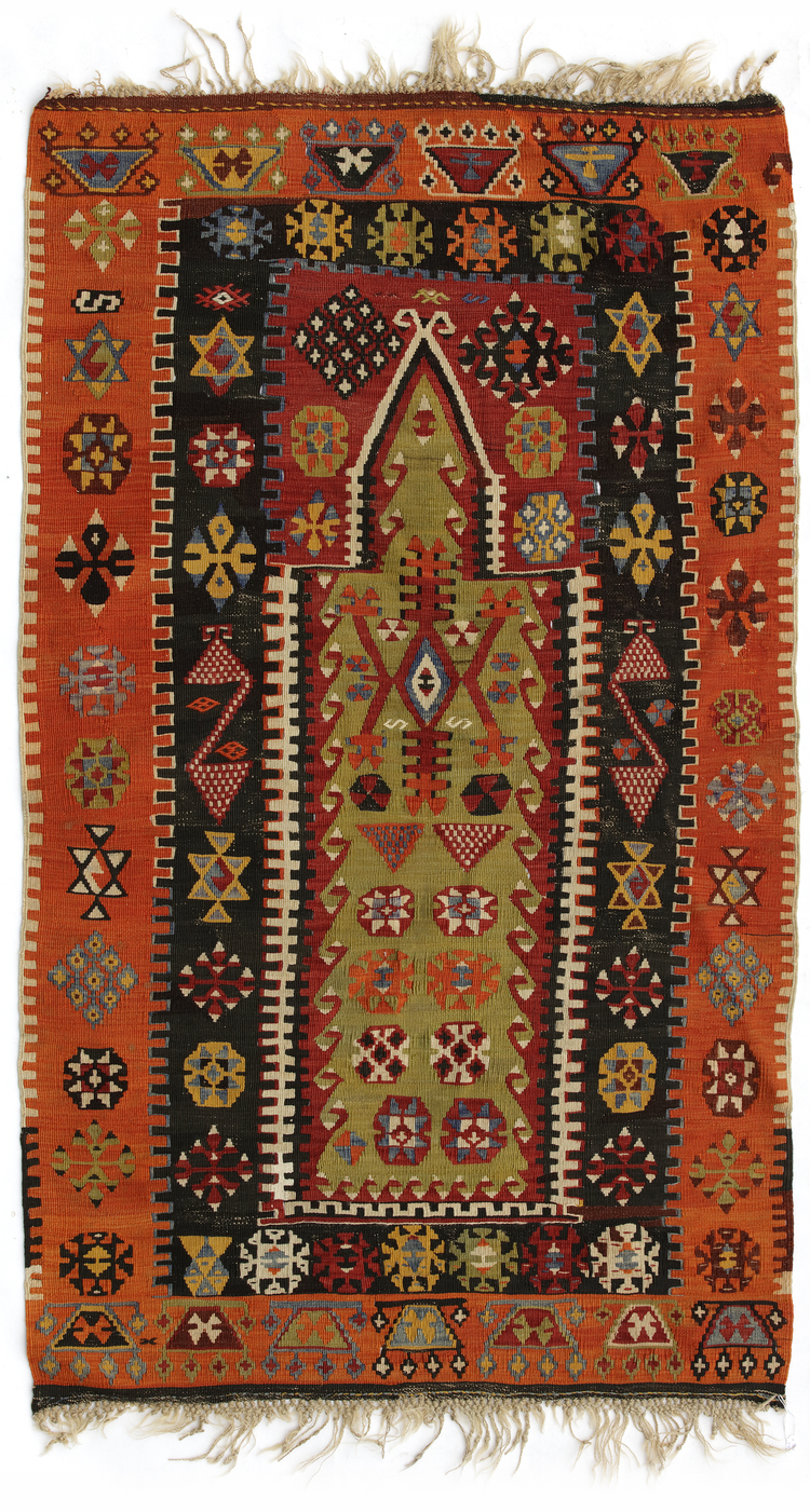 A KILIM SIVAS ZARA PRAYER RUG, CENTRAL ANATOLIA, 19TH CENTURY