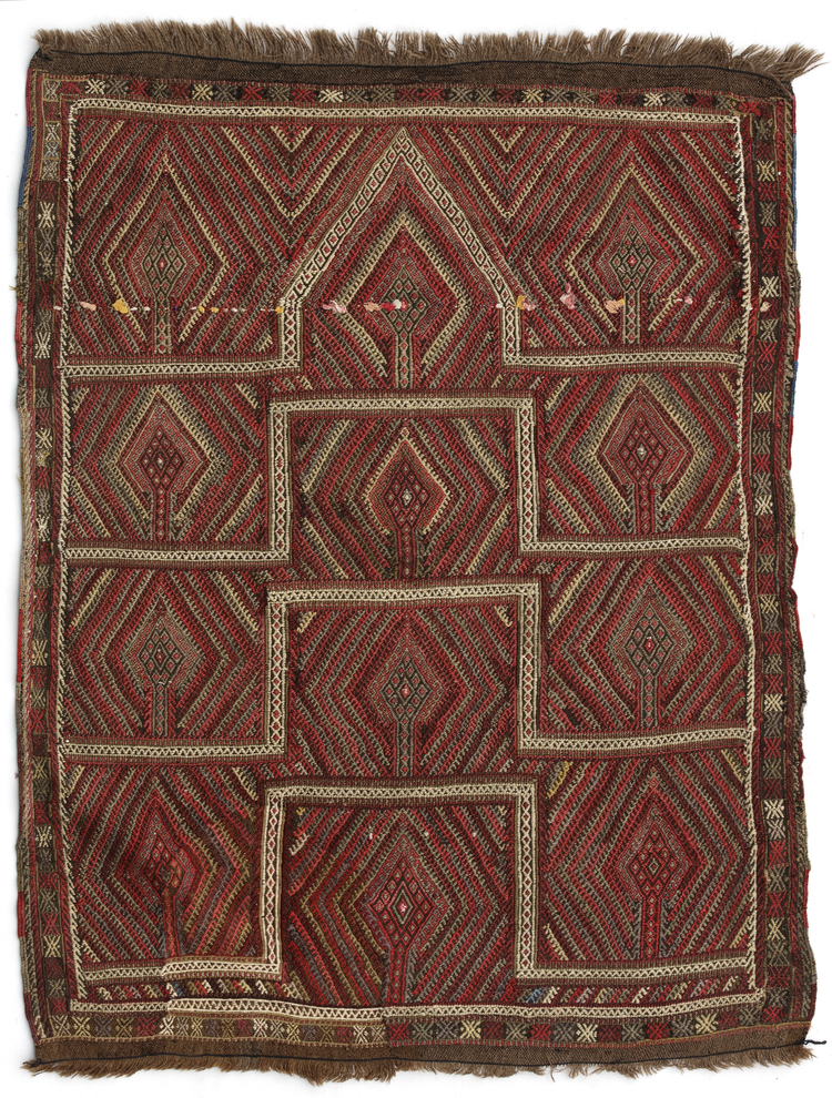 A KONYA OBRUK CICIM MULTI-PRAYER KILIM, CIRCA 1900