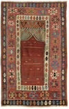 A FINE KONYA PRAYER KILIM RUG, MID 19TH CENTURY
