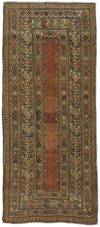 A CAUCASIAN TALISH RUG WITH RED GROUND, 19TH CENTURY
