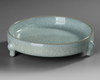 A CHINESE THREE LEGGED RU WARE WASHER, QING DYNASTY (1644–1911)