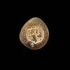 AN EARLY ISLAMIC GLASS WEIGHT OF HALF DIRHAM