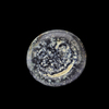 AN EARLY ISLAMIC GLASS WEIGHT OF HALF DINAR