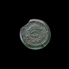 AN EARLY ISLAMIC GLASS WEIGHT OF DIRHAM
