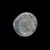 AN EARLY ISLAMIC GLASS WEIGHT OF HALF DINAR