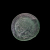 AN EARLY ISLAMIC GLASS WEIGHT OF HALF DIRHAM