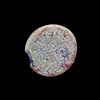 AN EARLY ISLAMIC GLASS WEIGHT OF HALF DINAR