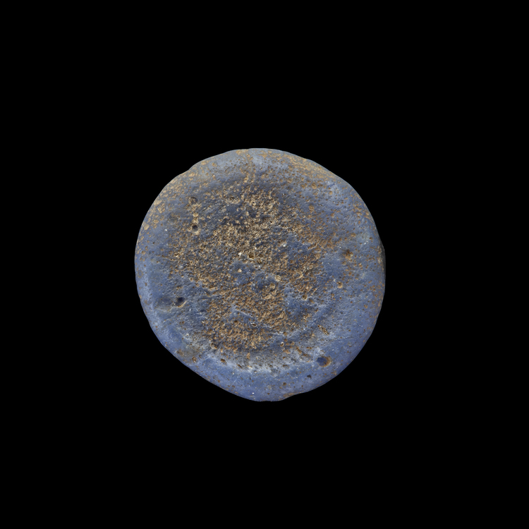 AN EARLY ISLAMIC GLASS WEIGHT OF DIRHAM,10TH-11TH CENTURY