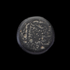 AN EARLY ISLAMIC GLASS WEIGHT OF DOUBLE DIRHAM, 10TH-11TH CENTURY