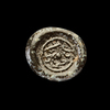 AN EARLY ISLAMIC GLASS WEIGHT OF QUARTER DIRHAM, 10TH-11TH CENTURY
