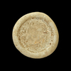 AN ABBASID GLASS WEIGHT OF DIRHAM, BAGHDAD AL-NASIR LI-DIN ALLAH, 576-622 AH/1180-1225 AD
