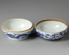 A CHINESE BLUE AND WHITE BOX AND COVER, QING DYNASTY (1644–1911)