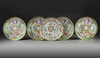 FIVE CHINESE CANTON DISHES FOR THE PERSIAN MARKET, DATED 1241 AH/1825 AD