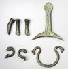 A GROUP OF BRONZE HANDLES, VARIOUS PERIODS, 5TH CENTURY BC - 2ND CENTURY AD