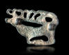 A SCYTHIAN BRONZE APPLIQUE OF A STAG, 600-400 BC