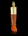 A CARNELIAN AMULET/SEAL IN THE SHAPE OF A LEG, PHOENICIAN, CIRCA 700 BC