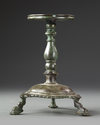 A BYZANTINE BRONZE LAMP STAND, 6TH-7TH CENTURY AD