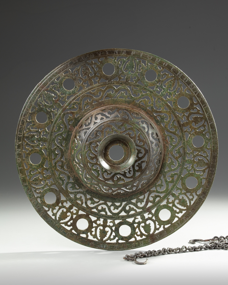 A LARGE BRONZE BYZANTINE POLYCANDELON, 6TH-7TH CENTURY AD