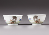 Two small 'famille rose' cups