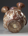 A PERSIAN POTTERY TULIP VASE, SAFAVID, 17TH CENTURY