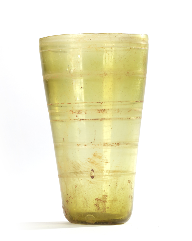 AN UMAYYAD GLASS BEAKER, NEAR EAST 7TH-8TH CENTURY