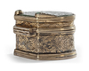 AN OTTOMAN JADE AND GEM-SET SILVER PLATED CASKET, 16TH CENTURY