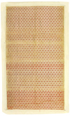 A RARE MUGHAL LAMPAS FRAGMENT, 19TH CENTURY