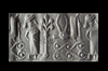 FOUR MITANNIAN FRIT CYLINDER SEALS, CIRCA 1600-1300 BC