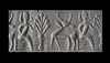 FOUR MITANNIAN FRIT CYLINDER SEALS, CIRCA 1600-1300 BC