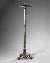 A LARGE BRONZE BYZANTINE LAMP STAND, 6TH-7TH CENTURY AD