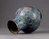 A large Chinese cloisonné vase