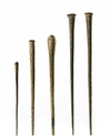 FIVE BRONZE PINS, LURISTAN CIRCA 800 BC