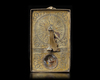 AN INDO PERSIAN BRASS QIBLA INDICATOR, 20TH CENTURY