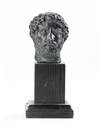 A MINIATURE BRONZE HEAD OF THE EMPEROR HADRIAN, 117-138 AD 2ND CENTURY AD