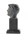 A MINIATURE BRONZE HEAD OF THE EMPEROR HADRIAN, 117-138 AD 2ND CENTURY AD