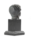 A MINIATURE BRONZE HEAD OF THE EMPEROR HADRIAN, 117-138 AD 2ND CENTURY AD