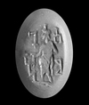A BANDED AGATE ROMAN INTAGLIO OF SERAPIS, 1ST-2ND CENTURY AD