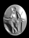 A CHROME BERYL INTAGLIO OF VENUS VICTRIX, 2ND CENTURY AD