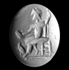 A CHALCEDONY INTAGLIO OF JUPITER, 2ND CENTURY AD