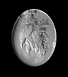 A RED JASPER INTAGLIO WITH A HEAD OF SILVANUS, 1ST CENTURY AD