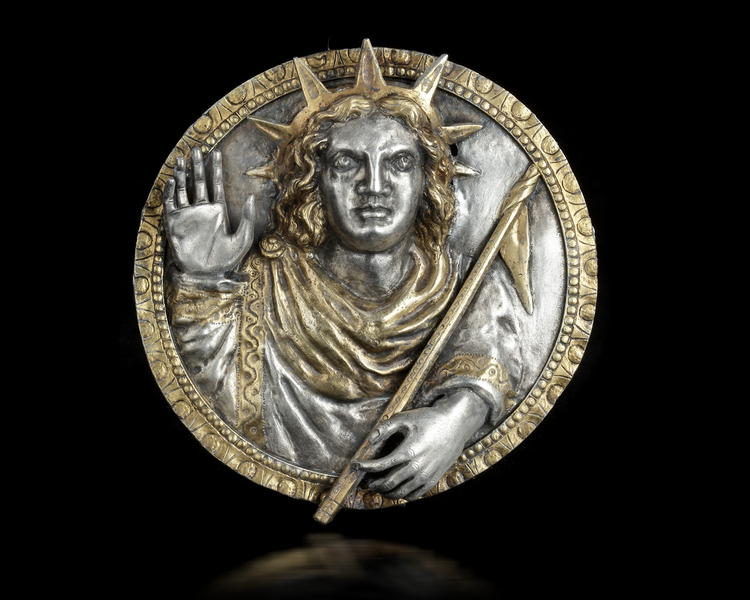 A SILVER PHALERA WITH SOL, 3RD-4TH CENTURY AD